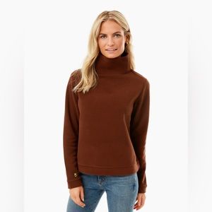Dudley Stephens Park Slope Turtleneck in Vello Fleece Coca